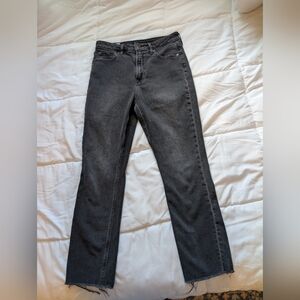 GAP Women's Charcoal Vintage Sky Highy Straight Leg Jeans Size 8